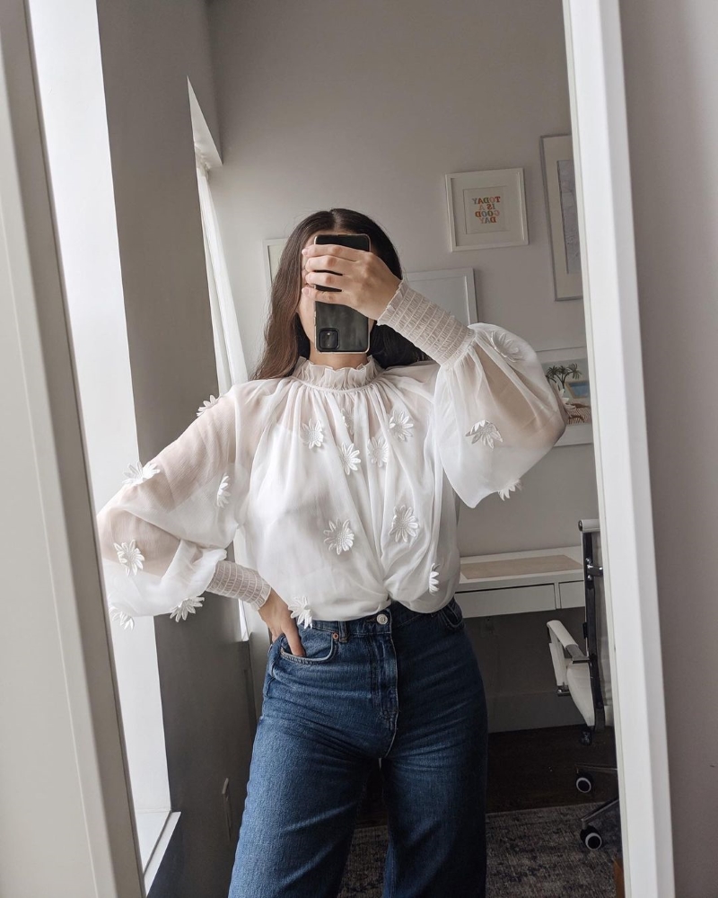 Sang xịn với áo blouse tay phồng