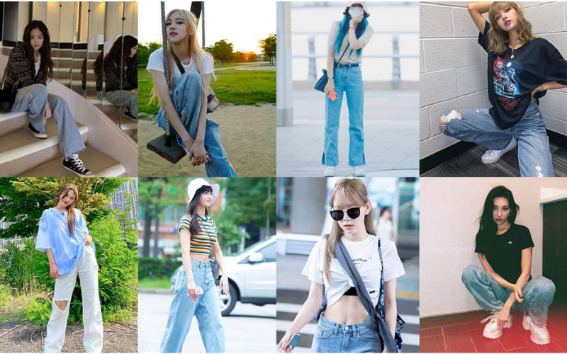 Diện quần jeans ống rộng sao cho chất?