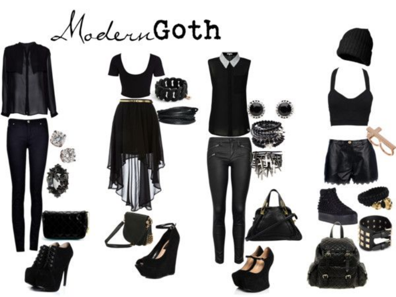 Một số các biến tấu trang phục lấy cảm hứng từ phong cách Gothic
