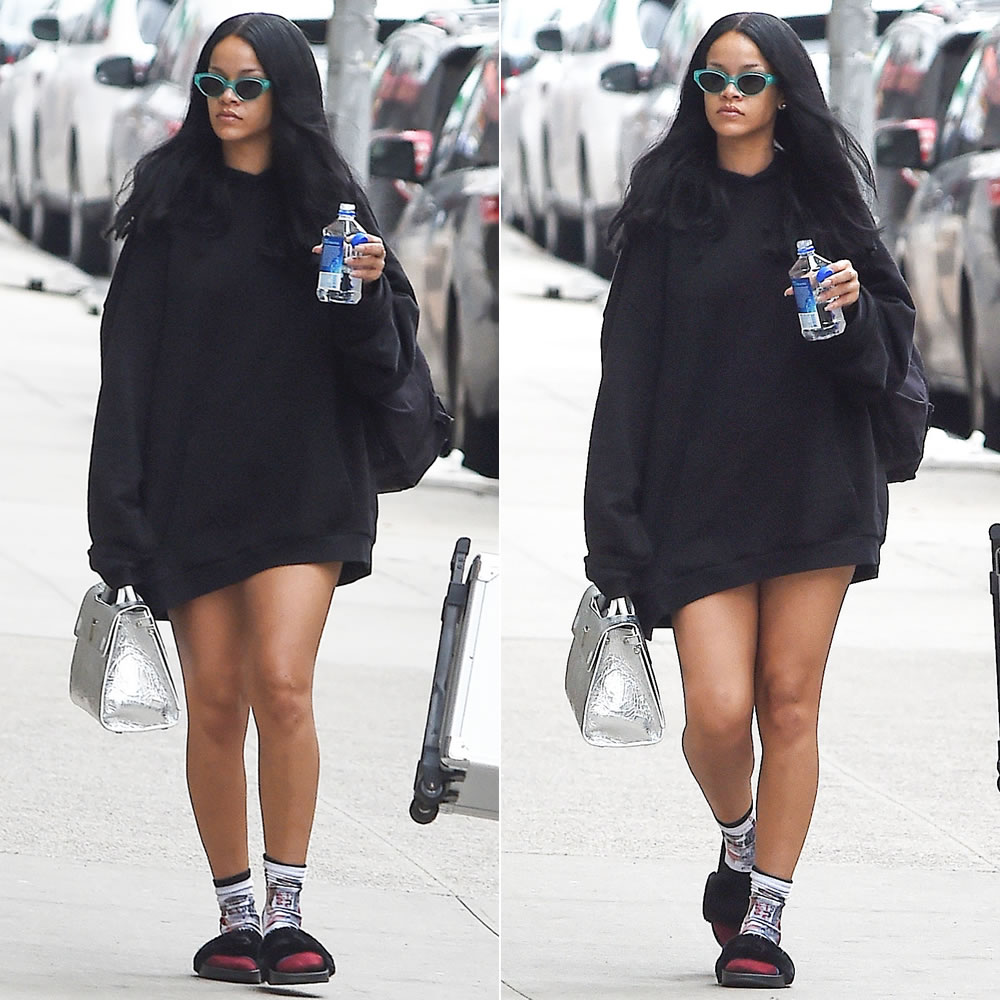 “Bỏ túi” ngay các Diện hoodie phong cách giấu quần sành điệu như Rihanna