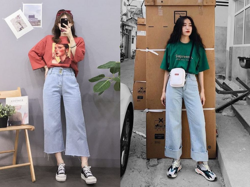 Kết hợp ý áo Oversize và phụ kiện