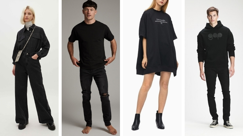 Cá tính với set đồ all black