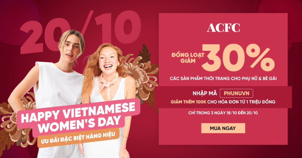 ACFC 20/10 DEAL: Tổng hợp những deal hàng hiệu HOT nhất từ các thương hiệu quốc tế - Ảnh 2