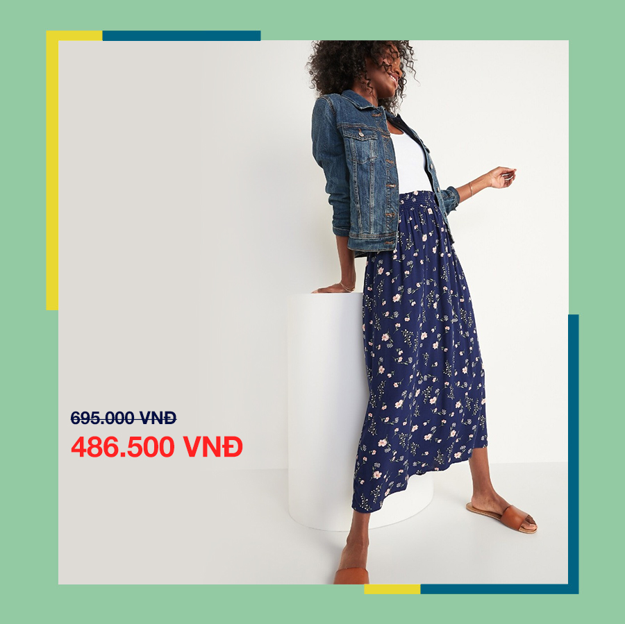 Chỉ từ 486K, sắm ngay chân váy cá tính từ Old Navy