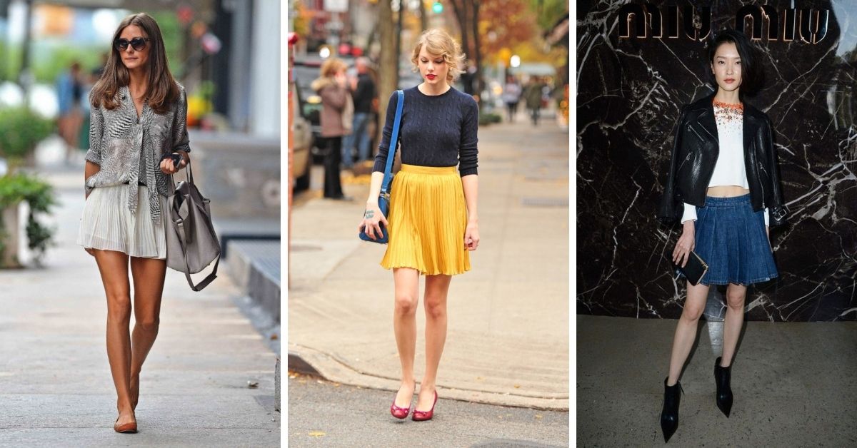 5 Cách mix chân váy xếp ly ngắn với các kiểu áo mới thời trang