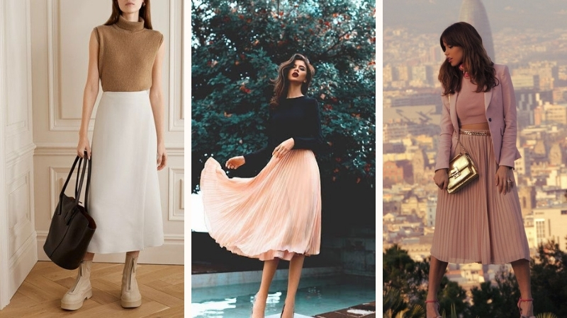 Top 5 mẫu chân váy nhung đẹp mê mẩn cùng cách phối đồ chuẩn fashionista
