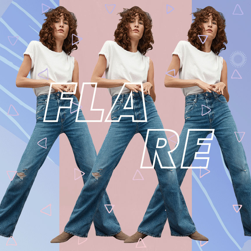 Quần jeans GAP Flare