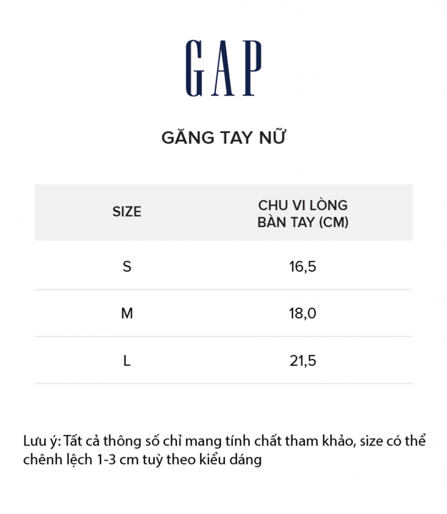 size thời trang Gap