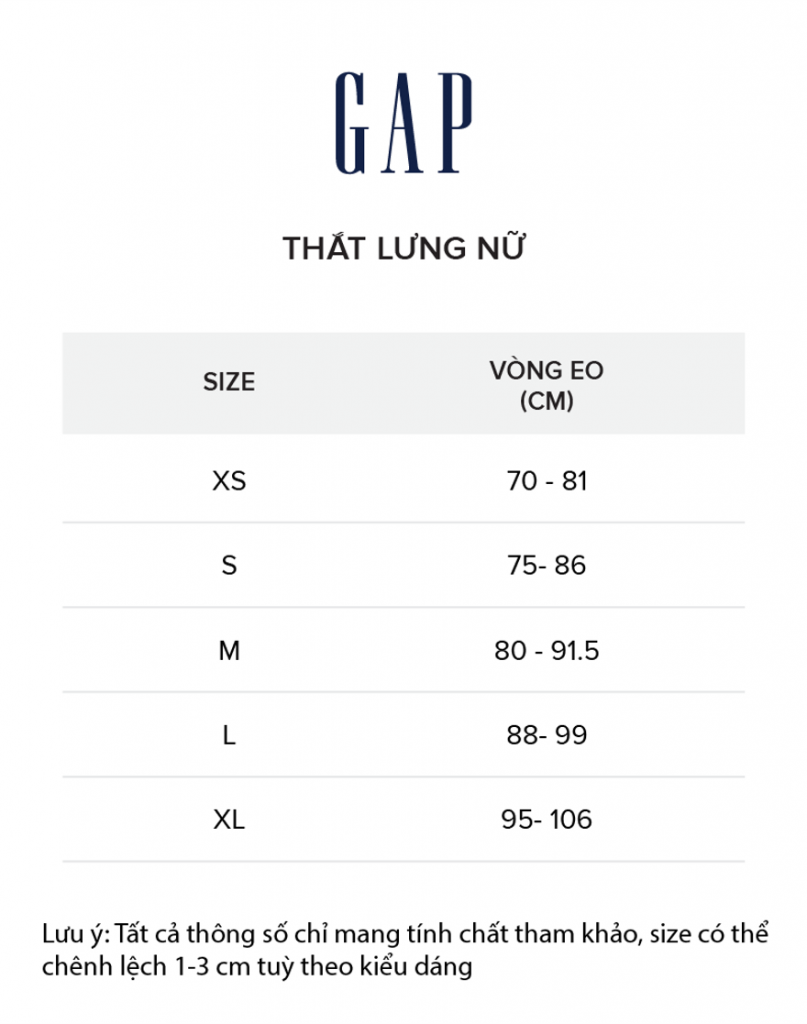 size thời trang Gap