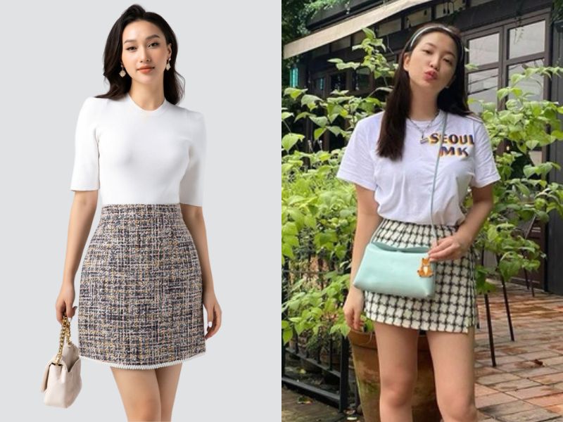 chân váy dạ tweed warehouse 4956 | TRAOTAYvn 2hand / si chính hãng thanh lý  kí gửi