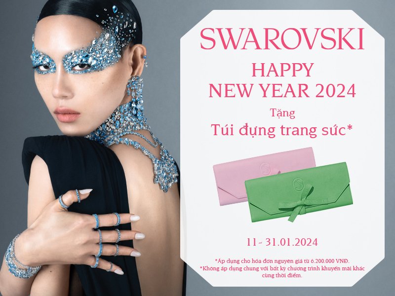Swarovski tặng túi đựng trang sức cao cấp chào đón năm mới 2024
