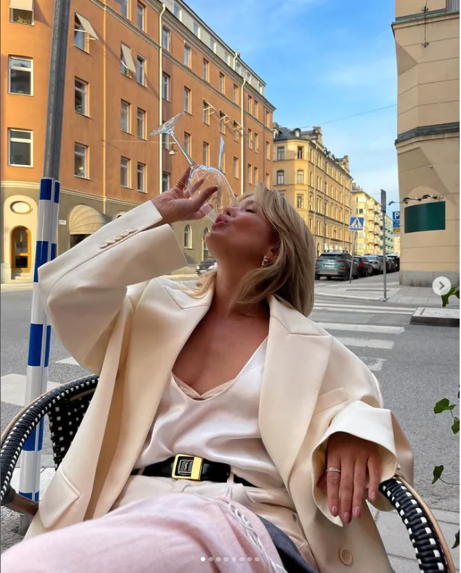 Matilda Djerf đã cách mạng hóa phong cách thời trang châu Âu với những bản phối thú vị. Ảnh: Instagram@matildadjerf.