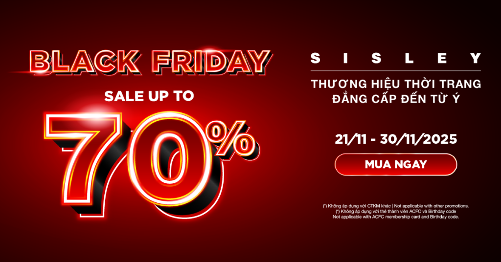 Sisley Việt Nam Black Friday sale lên đến 70%