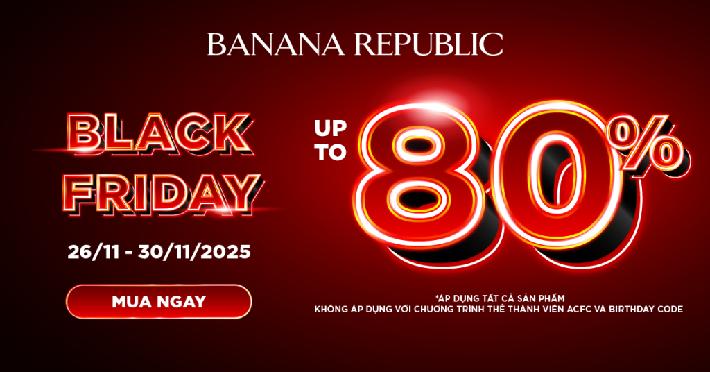 banana republic black friday sale lên đến 80%