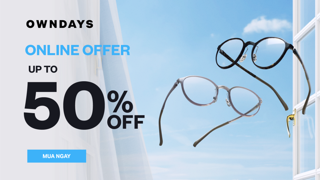 OWNDAYS sales lên đến 50%