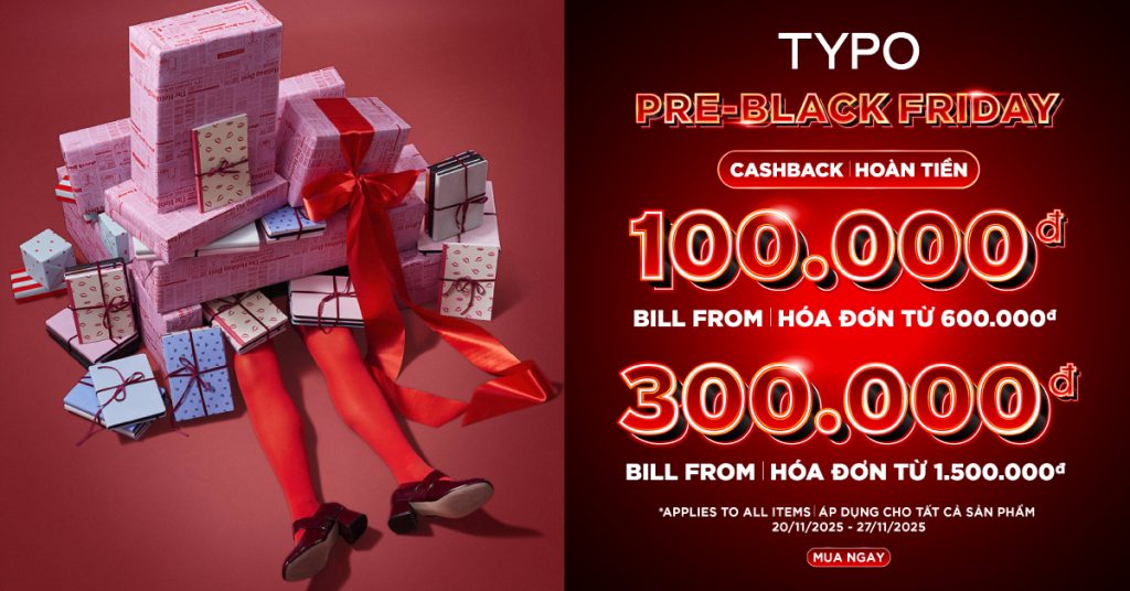 TYPO CASHBACK PRE-BLACK FRIDAY