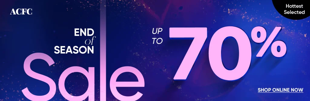 chương trình giảm giá lớn End of Season Sale