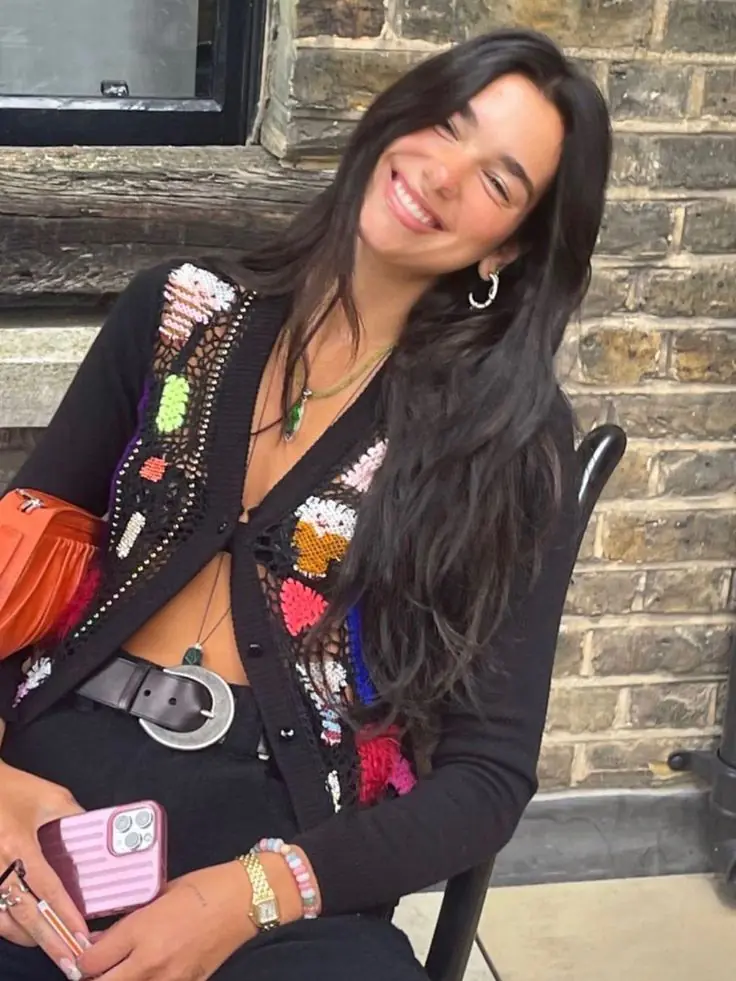 áo crochet là gì_Dua Lipa