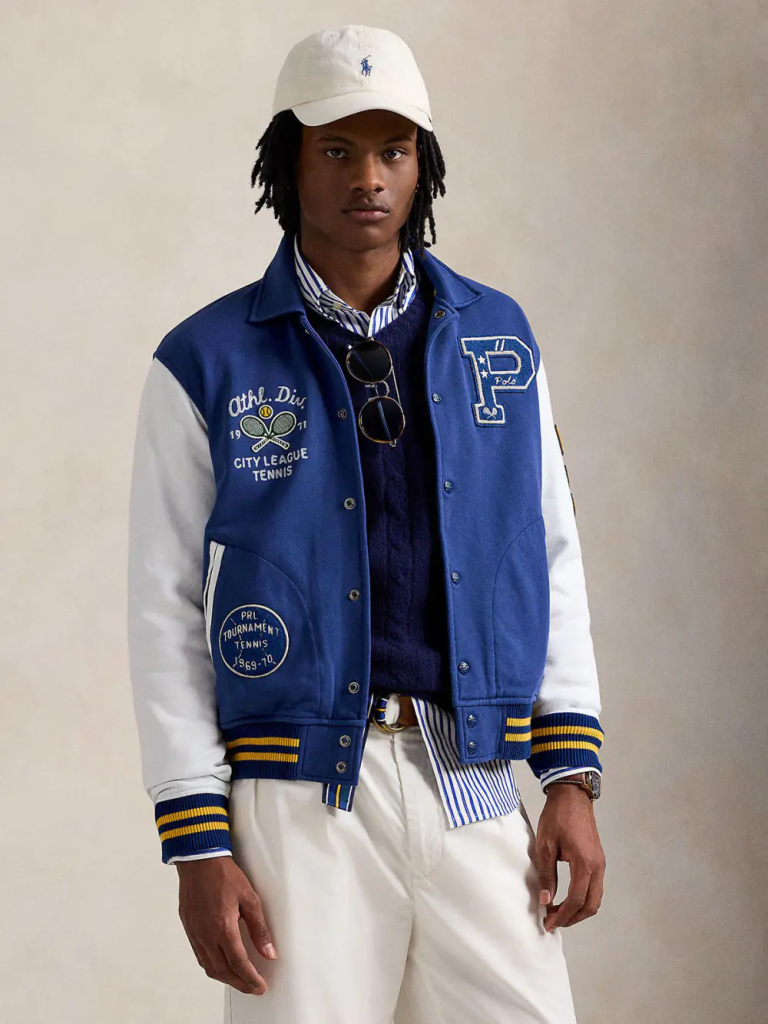 Áo Khoác Nam Tay Dài Fleece Graphic Letterman Jacket - Thương hiệu: POLO RALPH LAUREN
