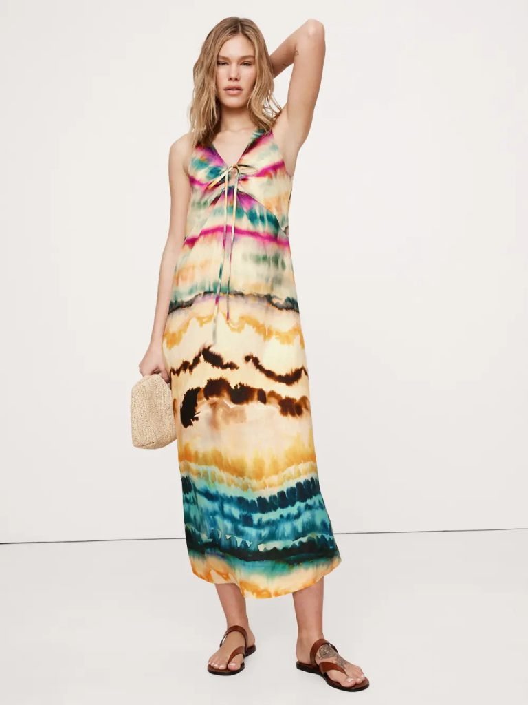 đầm maxi đi biển Banana Republic ACFC