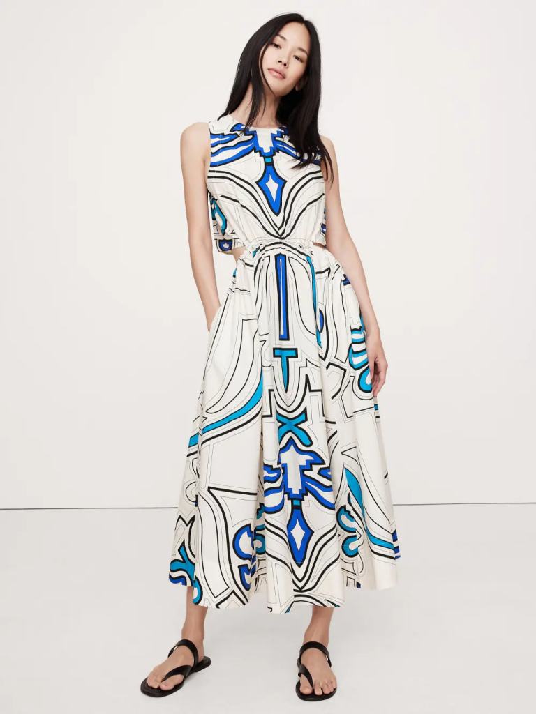 đầm maxi đi biển Banana Republic ACFC