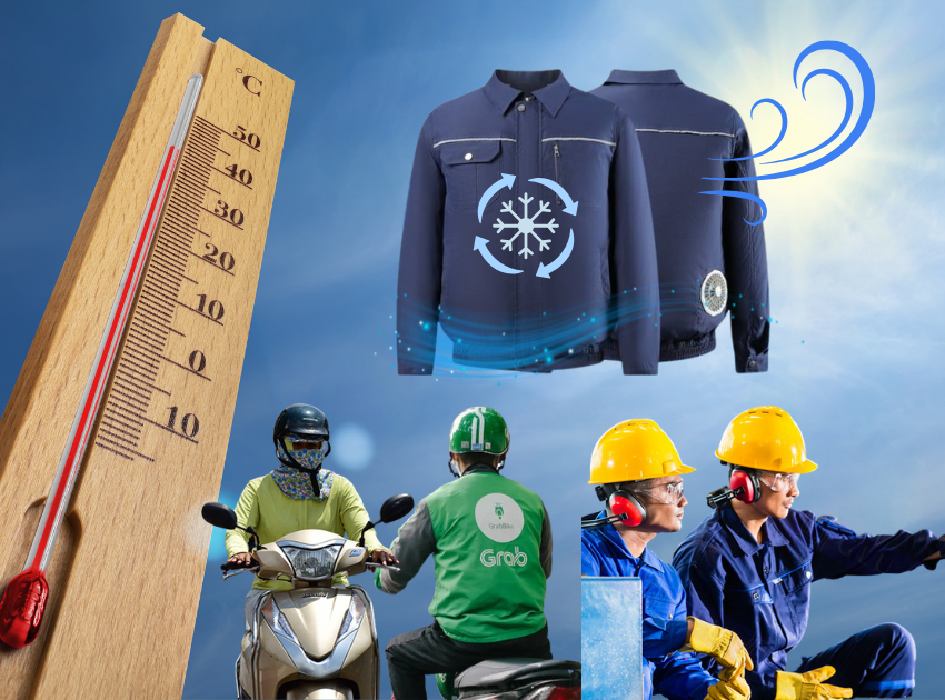 Áo điều hòa – Chiếc "máy lạnh di động" cho mùa hè oi bức