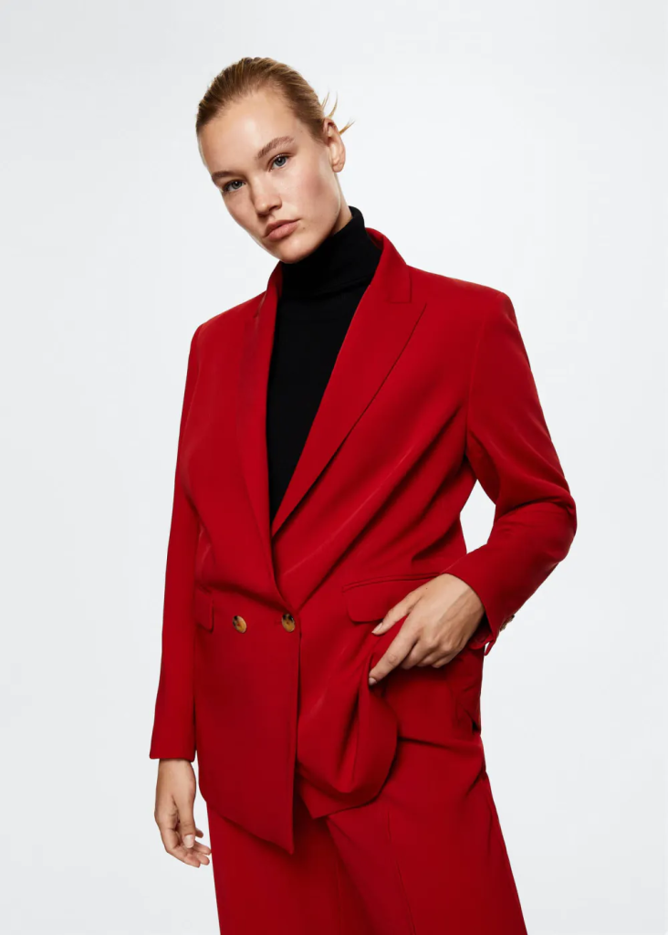 MANGO Áo Vest Vermell