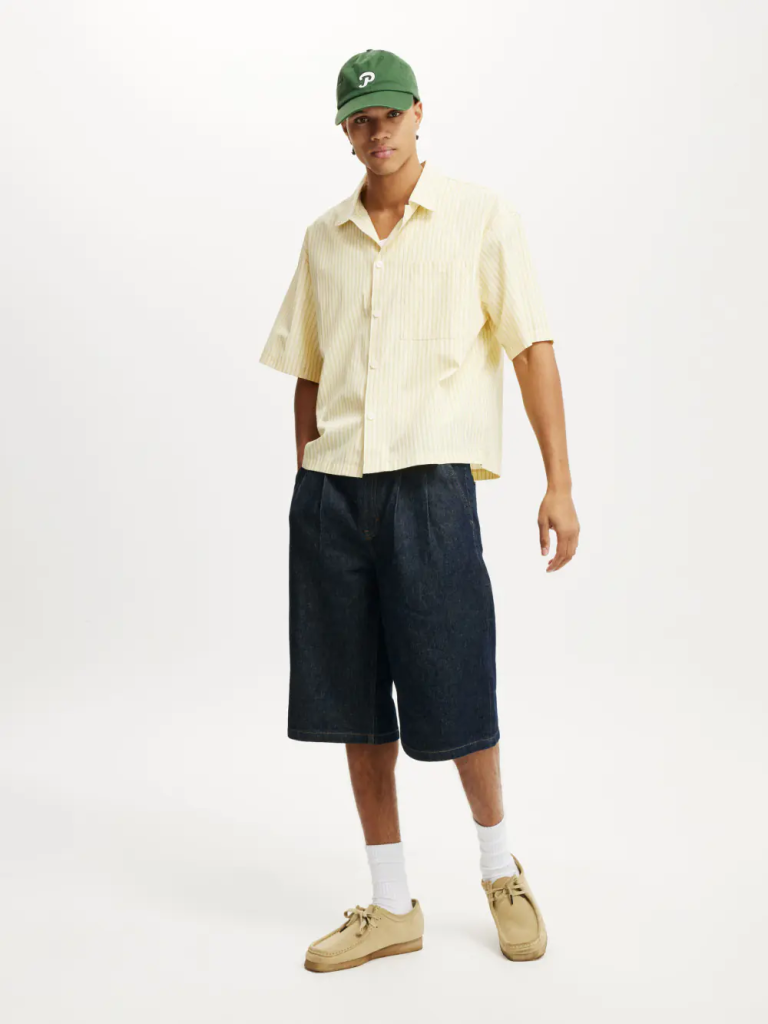 COTTON:ON Áo Sơ Mi Ngắn Tay Nam-Ventura Short Sleeve Shirt