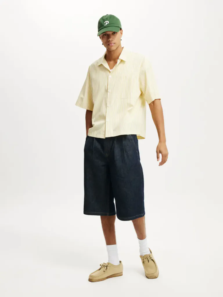 COTTON:ON Áo Sơ Mi Ngắn Tay Nam-Ventura Short Sleeve Shirt