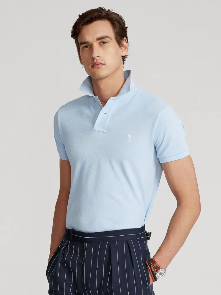 POLO RALPH LAUREN Áo Polo Nam Tay Ngắn Slim Fit Mesh Polo Shirt