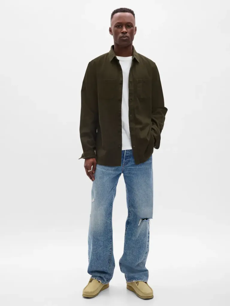GAP Quần Jeans Dài Nam - Loose