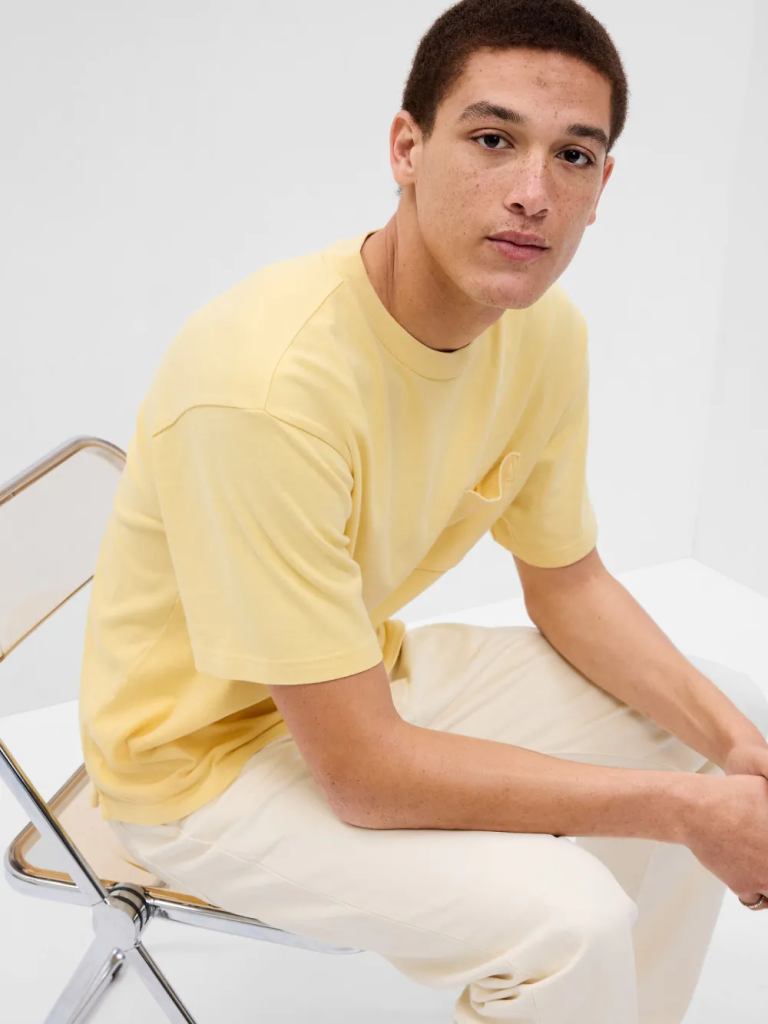 GAP Áo Thun Tay Ngắn Nam - Heavy Pocket Tee
