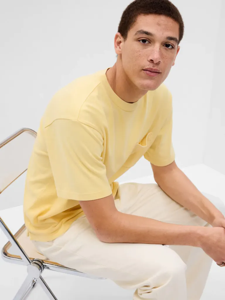 GAP Áo Thun Tay Ngắn Nam - Heavy Pocket Tee