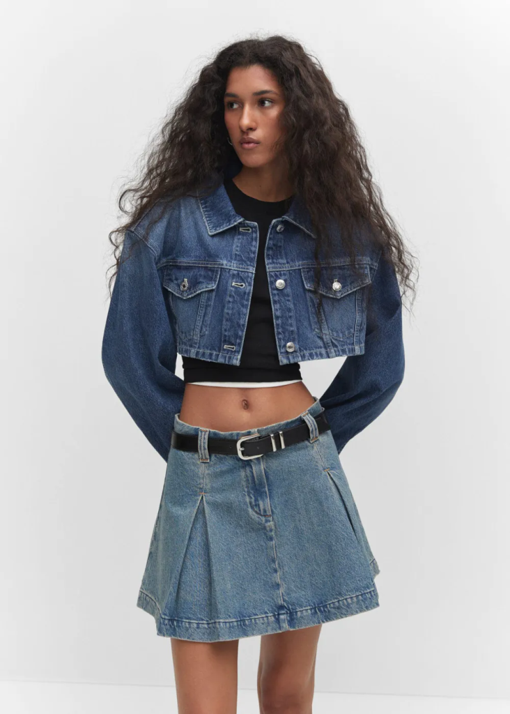MANGO Áo Khoác Willow - Bật mí công thức diện các kiểu áo croptop mới nhất để nàng lên đồ cực “cháy”