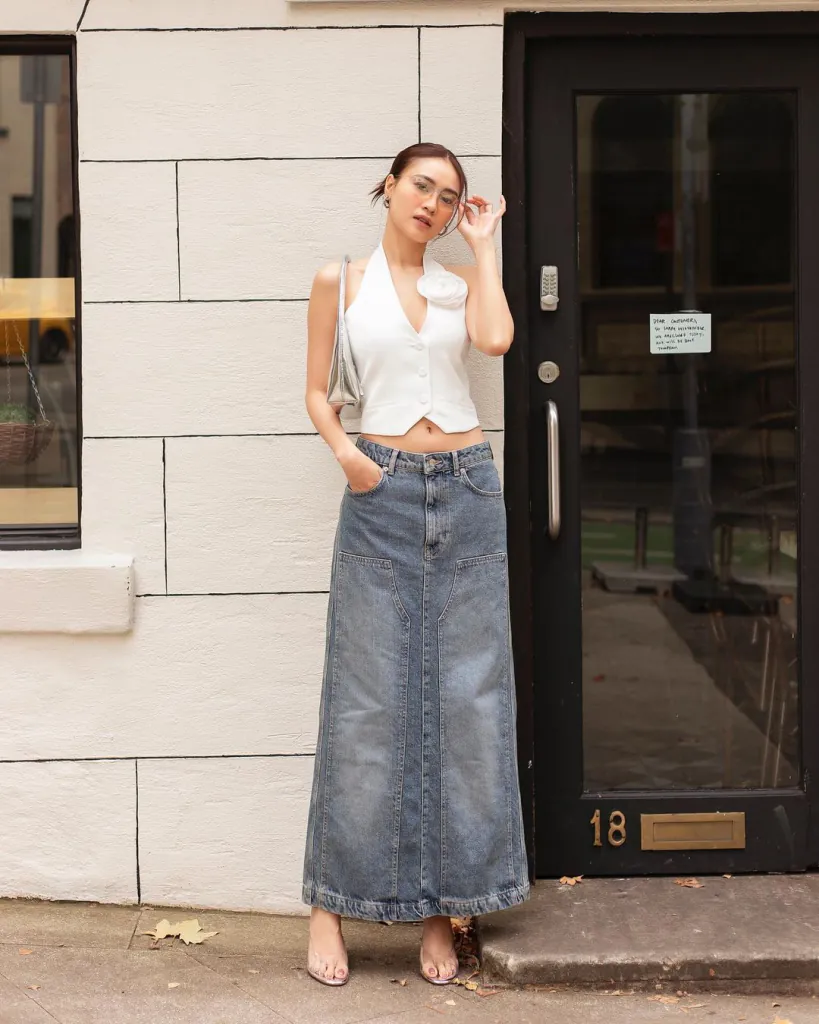 Diễn viên Ninh Dương Lan Ngọc. Ảnh: Instagram @ninh.duong.lan.ngoc - Bật mí công thức diện các kiểu áo croptop mới nhất để nàng lên đồ cực “cháy”