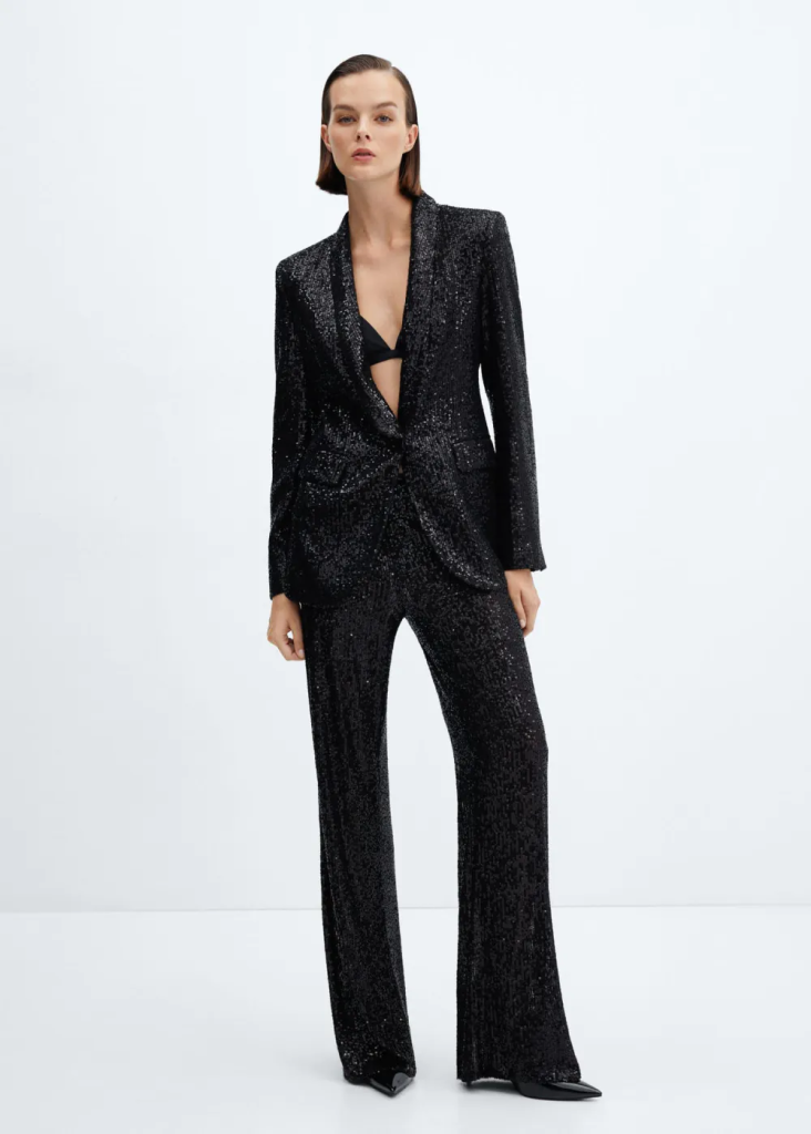 MANGO Áo Vest Glitter