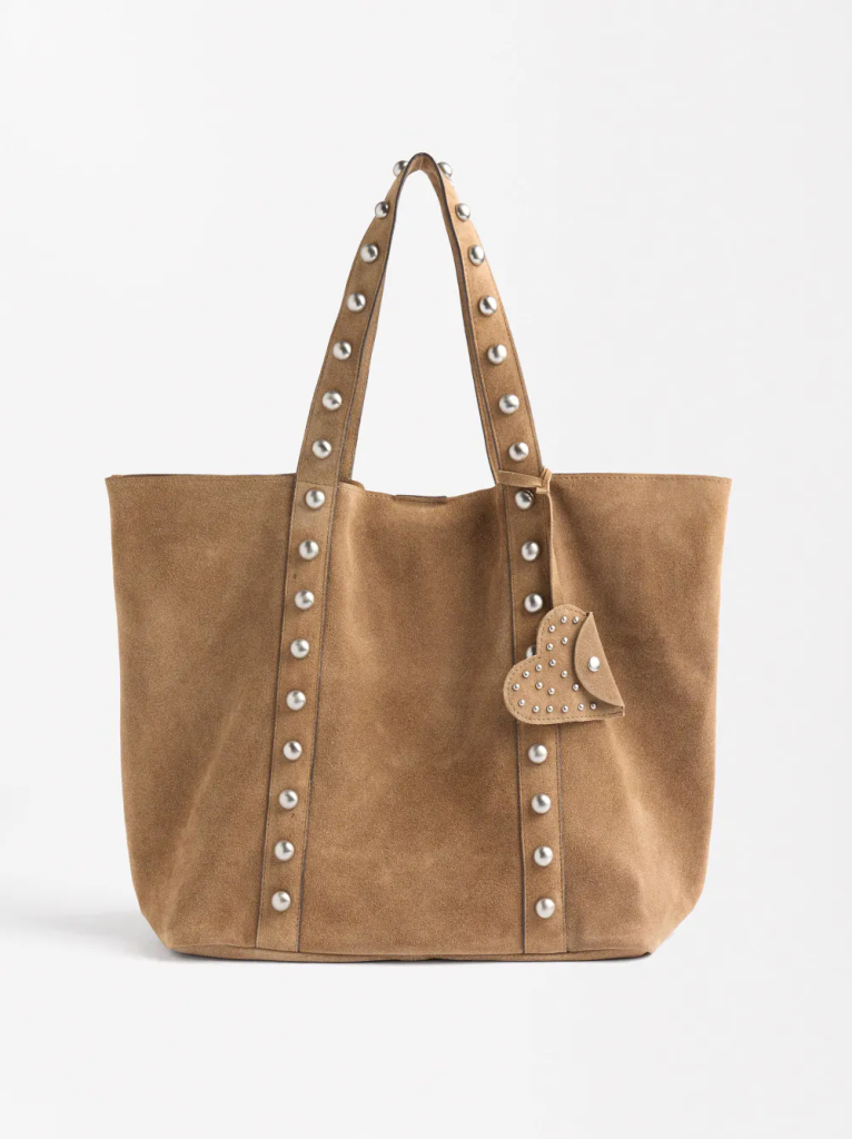 PARFOIS Túi Shopper Suede Studs
