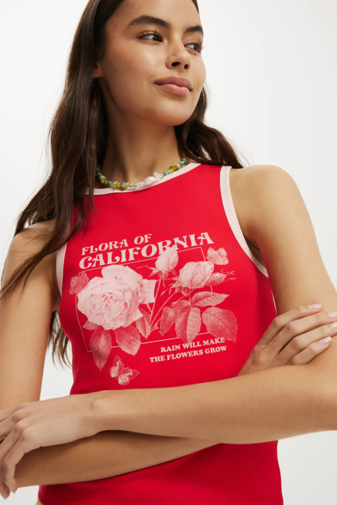 COTTON:ON Áo Thun Cộc Tay Nữ-The Graphic Tank