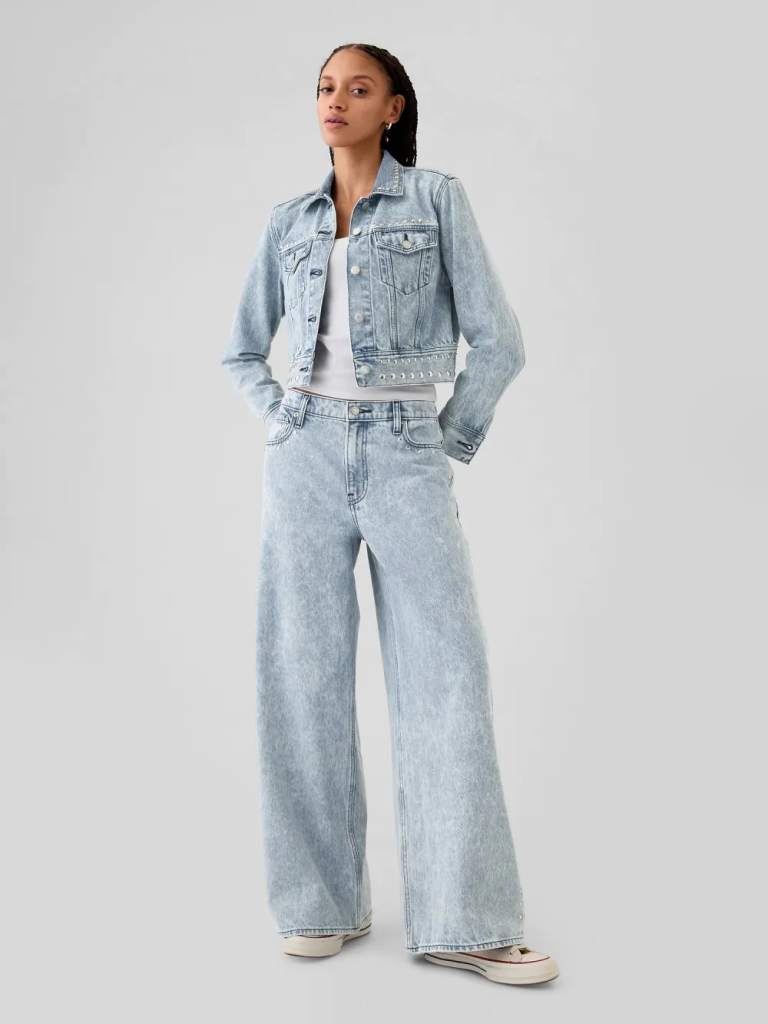 GAP Quần Jeans Dài Nữ - Denim Baggy