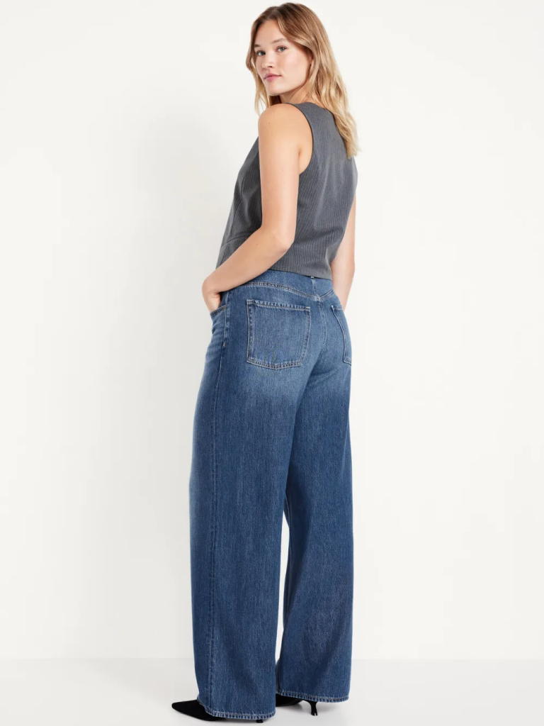 OLD NAVY Quần Jean Dài Nữ - Wide Leg