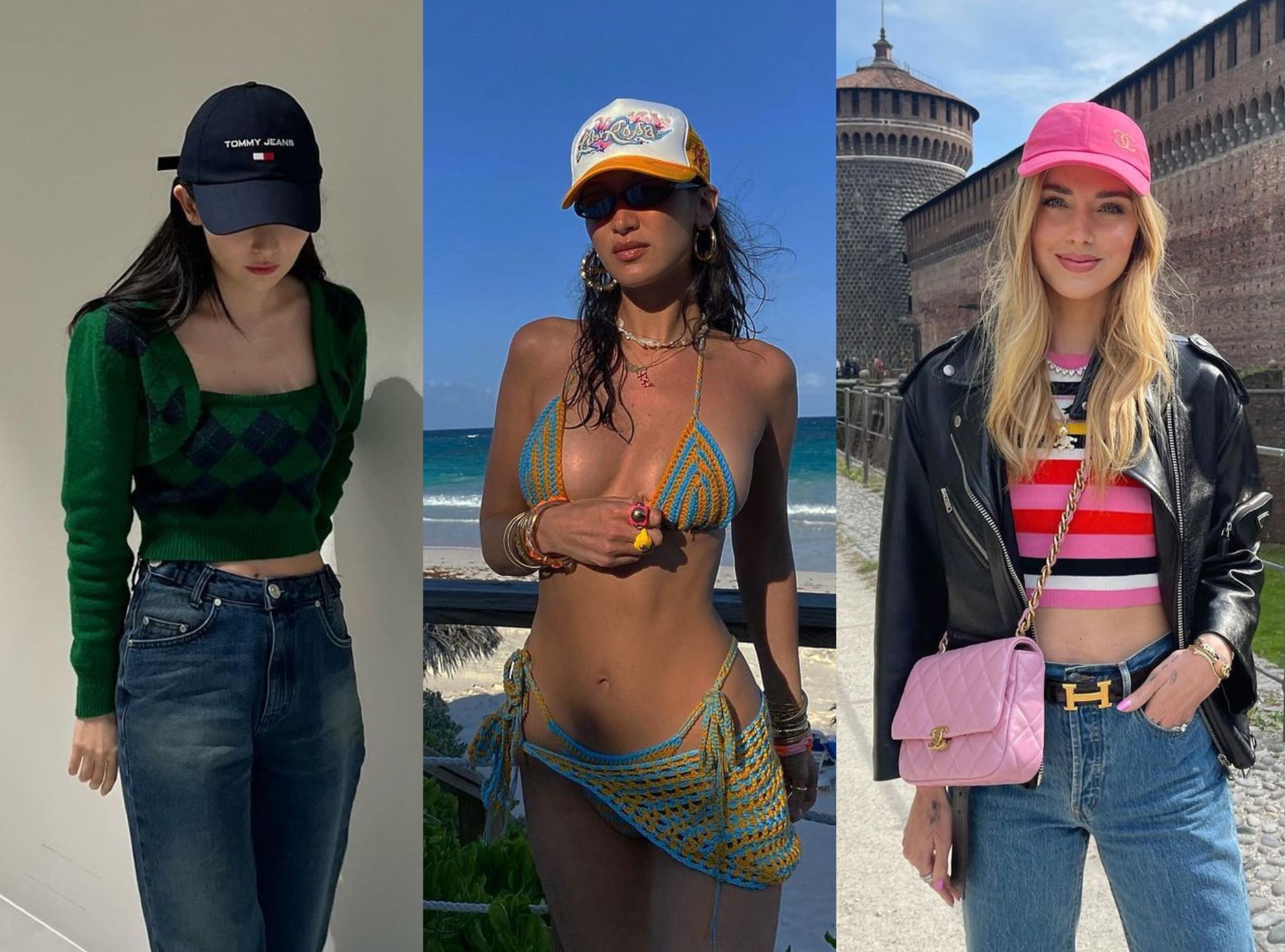 Tổng hợp kiểu phối mũ lưỡi trai chuẩn xu hướng từ các fashionista (BLACKPINK, Hailey Bieber, Bella Hadid,...)