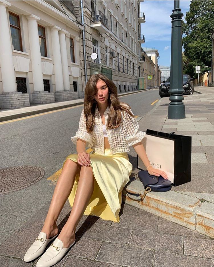 Midi slip skirt