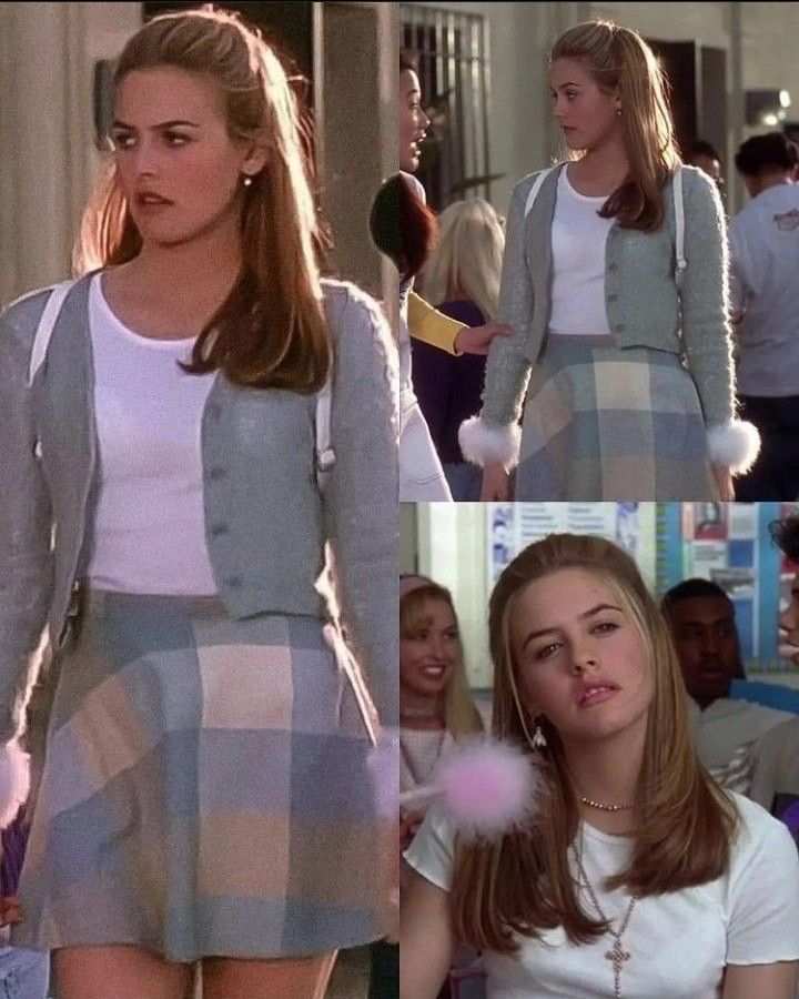 Remake outfit preppy nữ chuẩn phim Clueless thập niên 90