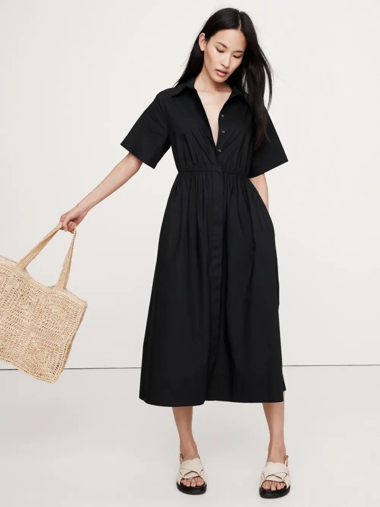 BANANA REPUBLIC Đầm Nữ Ss Collared Op