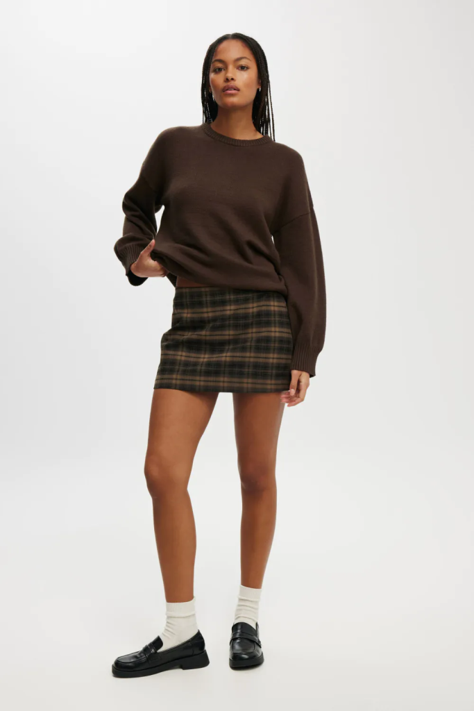 COTTON:ON Váy Mini Nữ-Harper Suiting Mini Skirt
