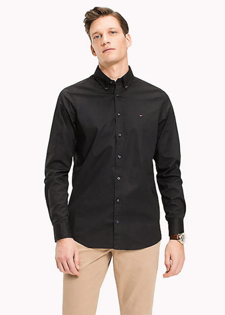 TOMMY HILFIGER Áo Sơ Mi Nam Tay Dài Poplin Core Slim Fit