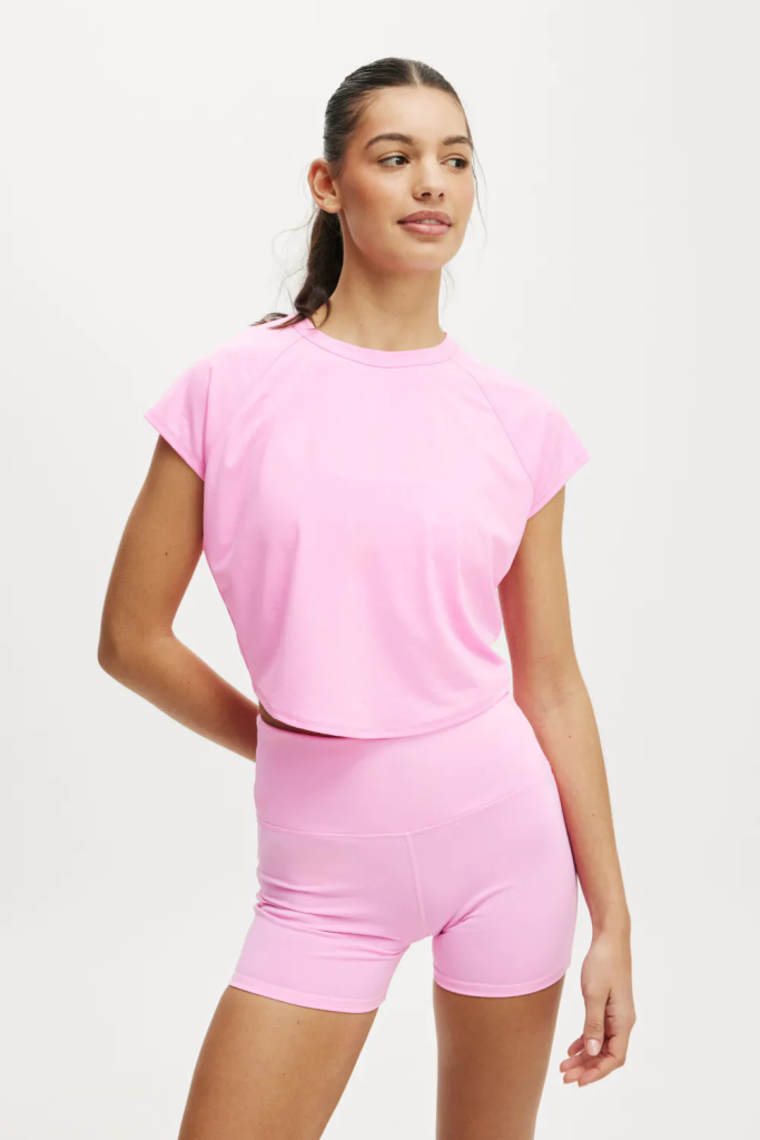 COTTON:ON BODY Áo Thun Ngắn Tay Nữ-Light Weight Cross Back T Shirt