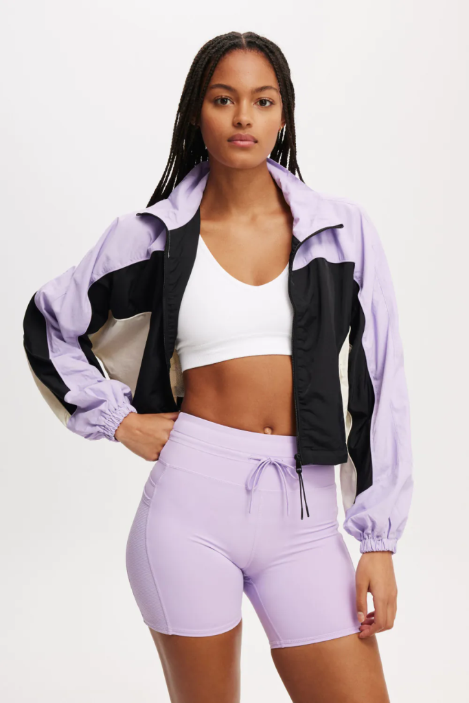 OTTON:ON BODY Áo Khoác Dài Tay Nữ-Cropped Contrast Anorak