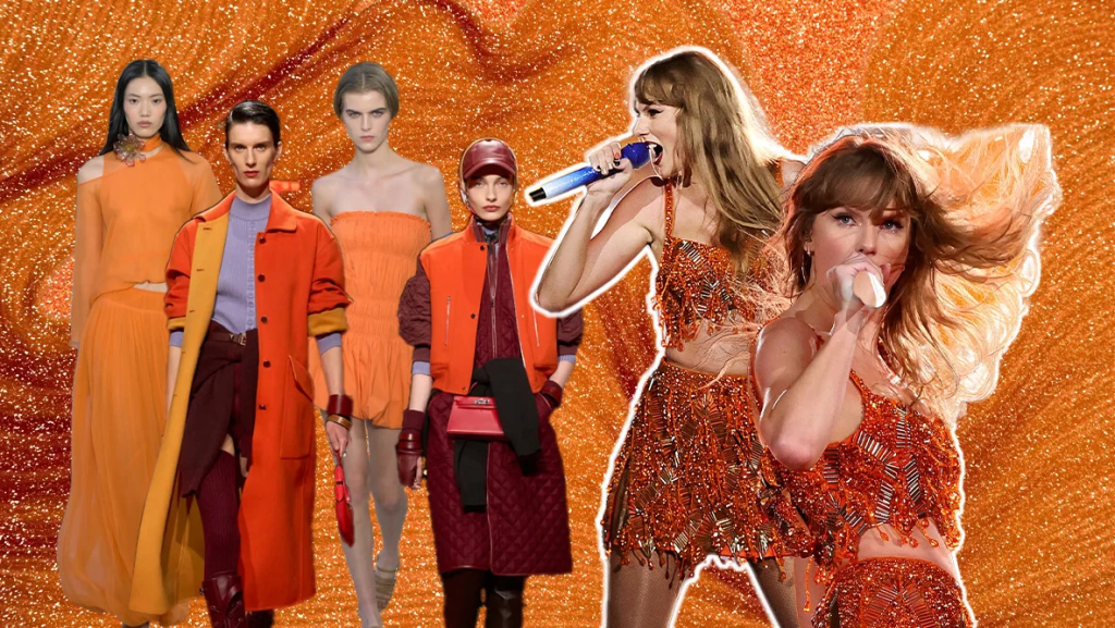 Taylor Swift mở đầu kỷ nguyên thời trang màu cam soda
