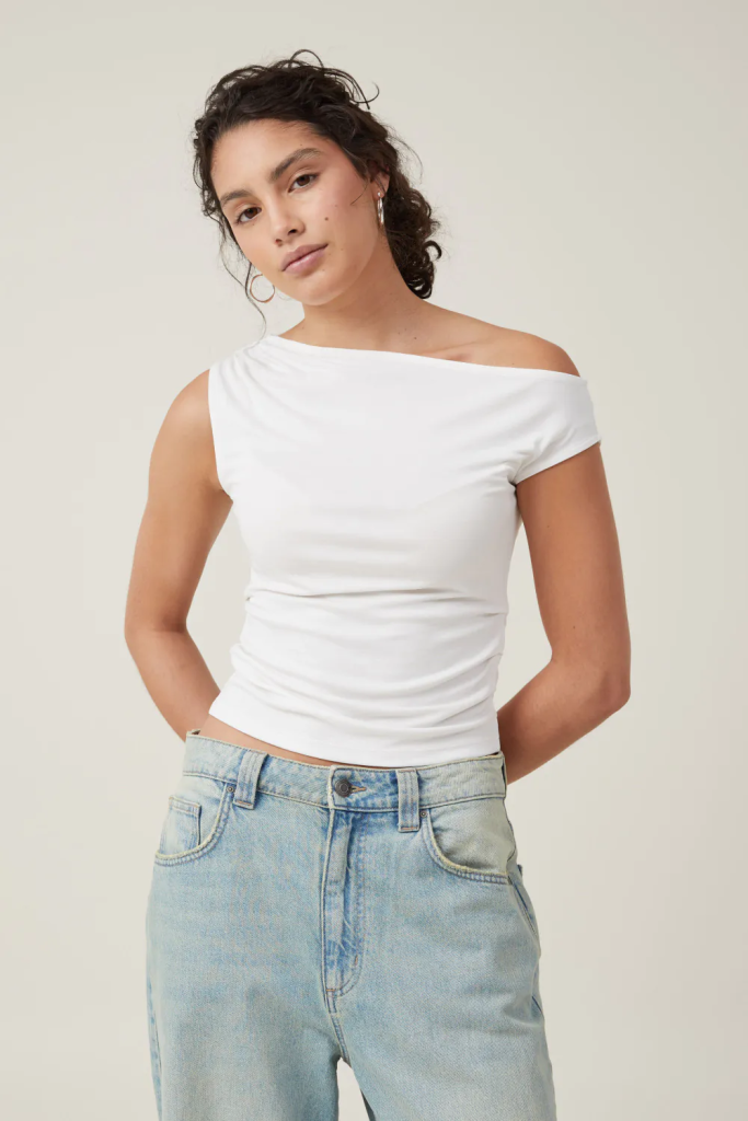 COTTON:ON Áo Thun Cộc Tay Nữ-Gabby Off The Shoulder Tank